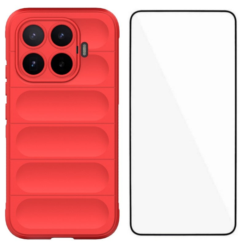 Xiaomi 17T – Handyhülle aus gehärtetem Glas und TPU, mit Displayschutz