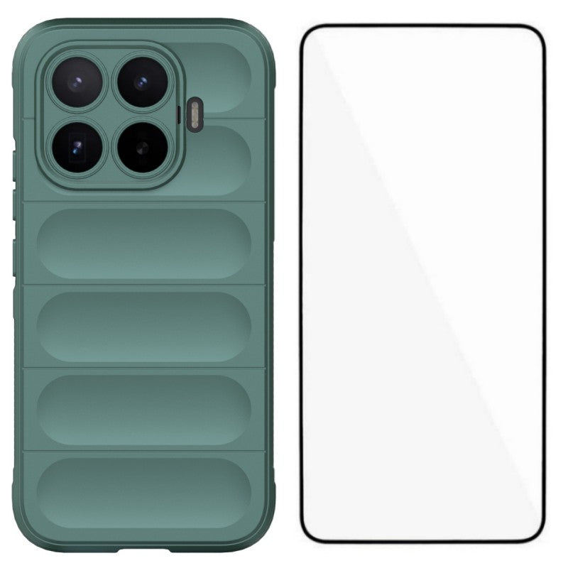 Xiaomi 17T – Handyhülle aus gehärtetem Glas und TPU, mit Displayschutz