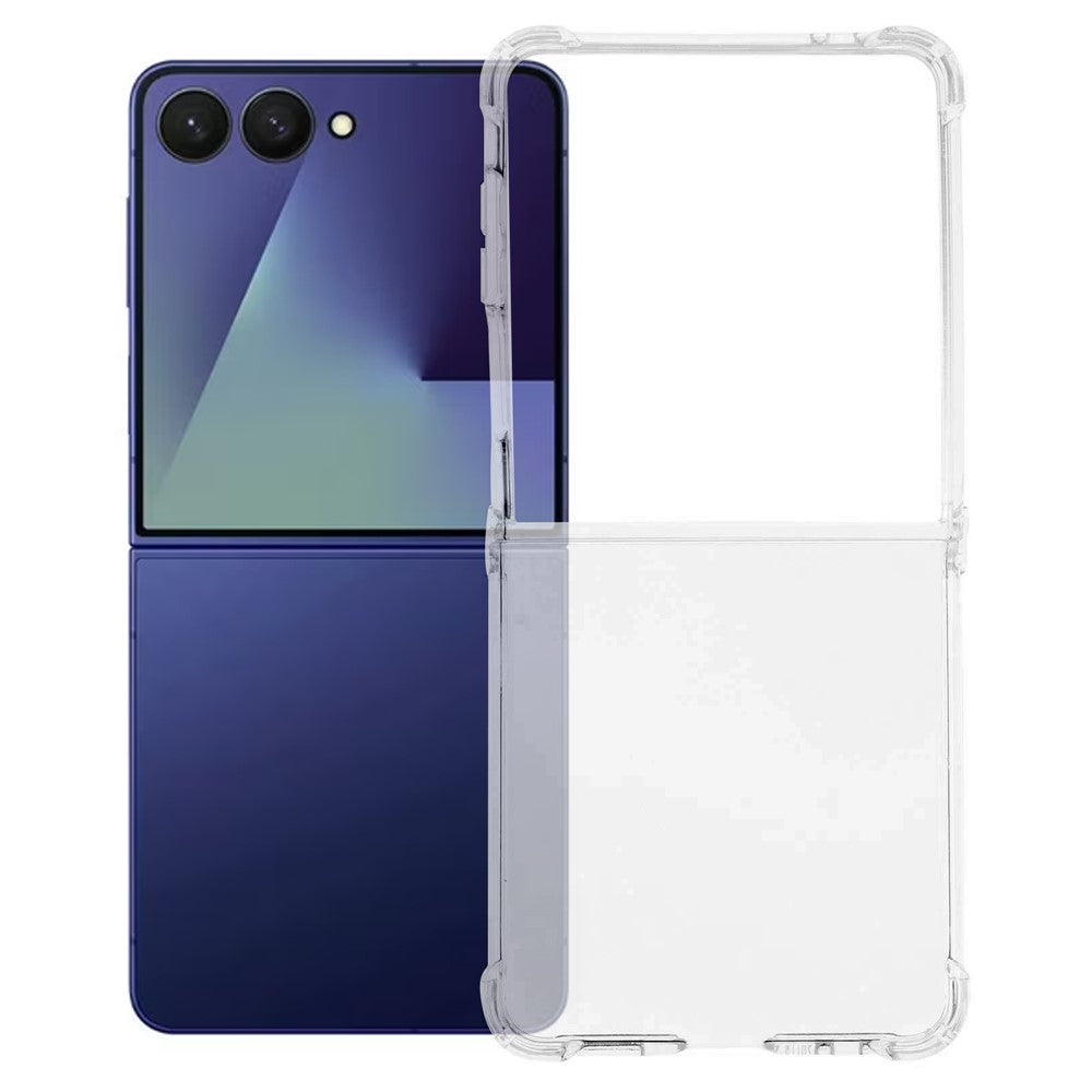 For Samsung Galaxy Z Flip8 Case Crystal Clear TPU Phone Cover with Reinforced Corner