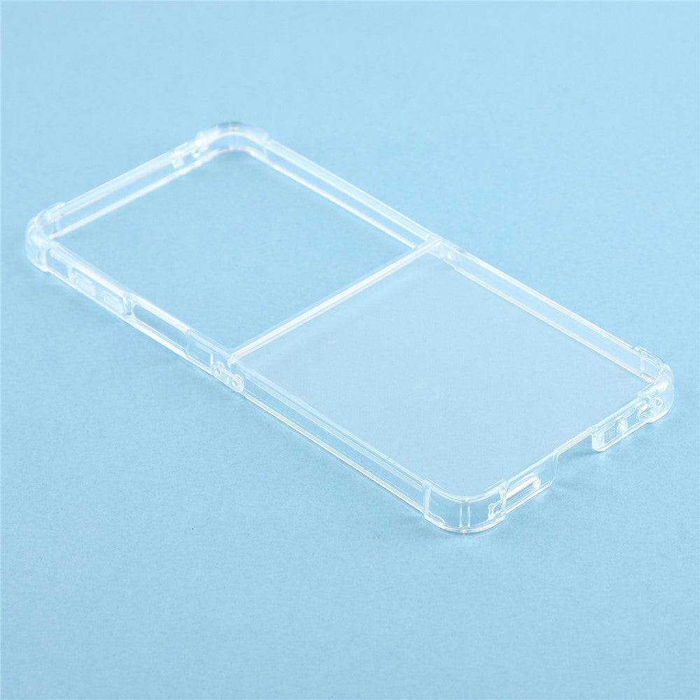 For Samsung Galaxy Z Flip8 Case Crystal Clear TPU Phone Cover with Reinforced Corner