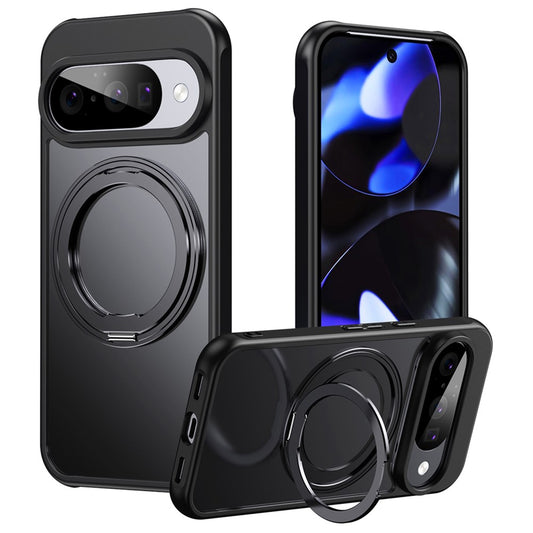 Google Pixel 11 / Google Pixel 11 Pro Handyhülle – 11 Pro Magnetische TPU + Acryl + Metallständer Matte