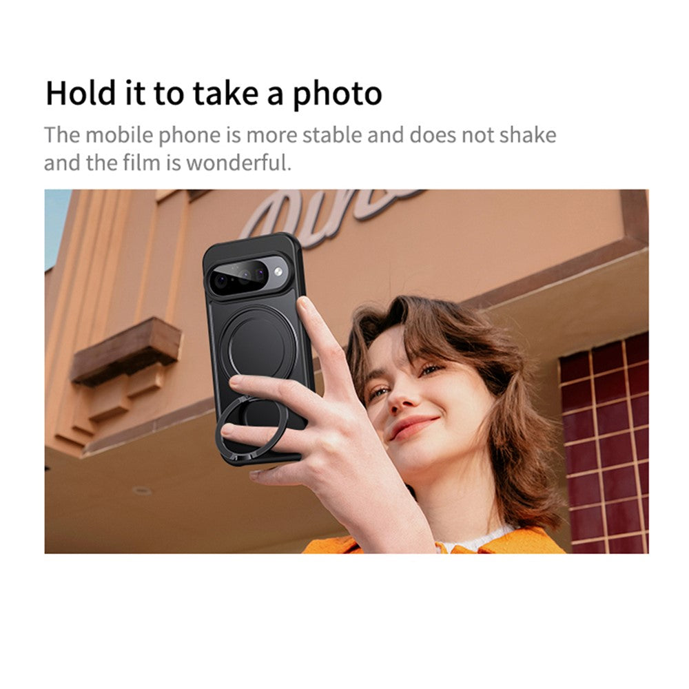 For Google Pixel 11  /  11 Pro Magnetic Case TPU + Acrylic + Metal Kickstand Matte Phone Cover