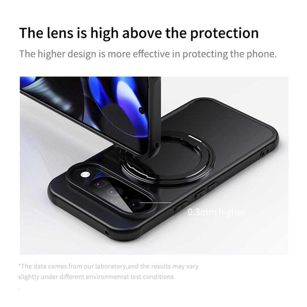 For Google Pixel 11  /  11 Pro Magnetic Case TPU + Acrylic + Metal Kickstand Matte Phone Cover