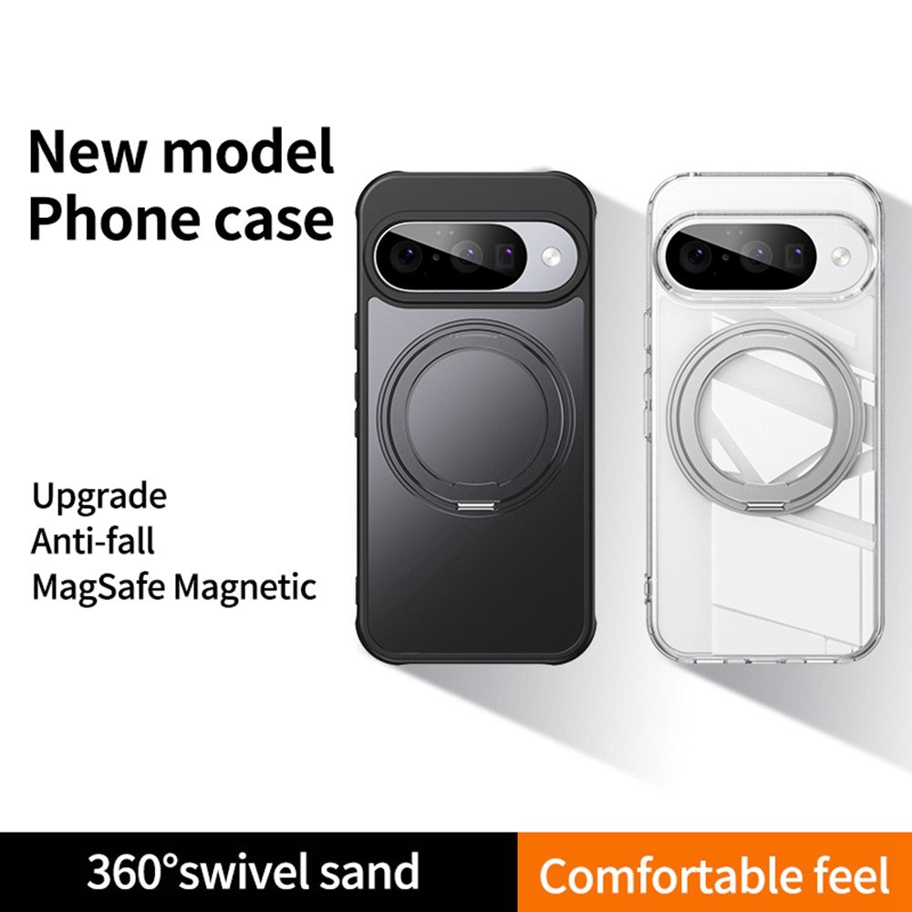 For Google Pixel 11  /  11 Pro Magnetic Case TPU + Acrylic + Metal Kickstand Matte Phone Cover