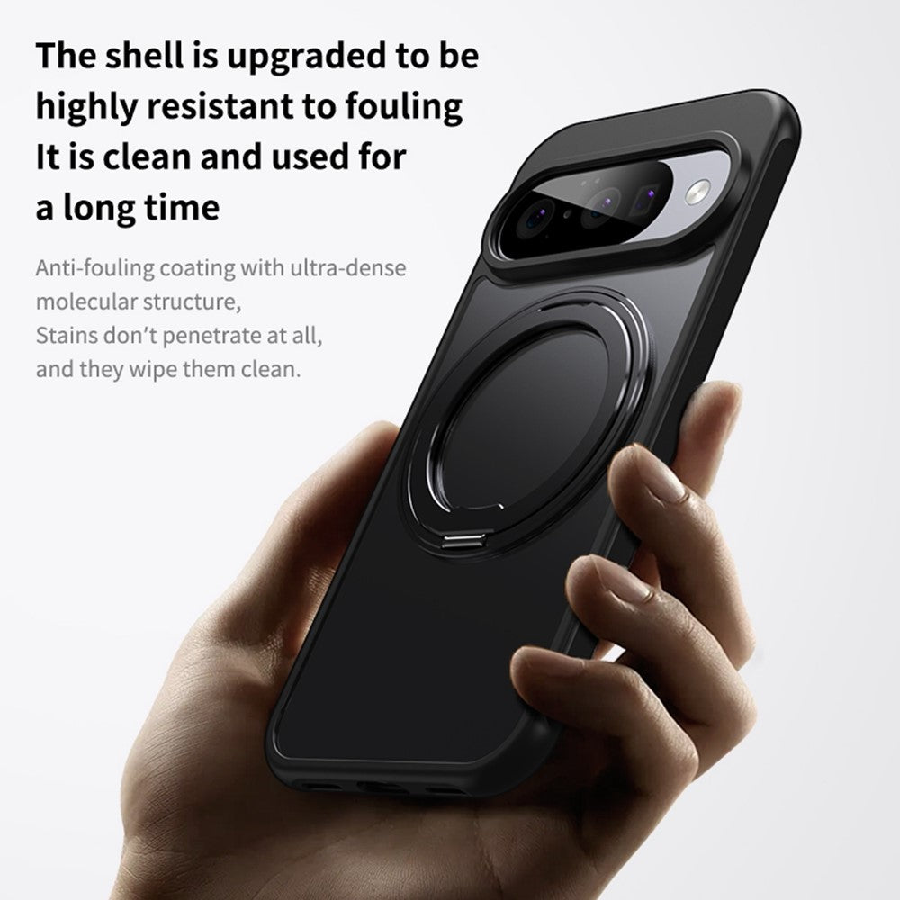For Google Pixel 11  /  11 Pro Magnetic Case TPU + Acrylic + Metal Kickstand Matte Phone Cover