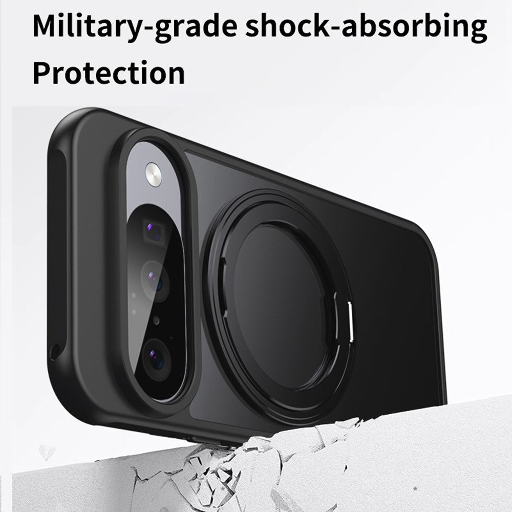 For Google Pixel 11  /  11 Pro Magnetic Case TPU + Acrylic + Metal Kickstand Matte Phone Cover
