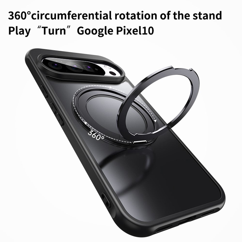 For Google Pixel 11  /  11 Pro Magnetic Case TPU + Acrylic + Metal Kickstand Matte Phone Cover