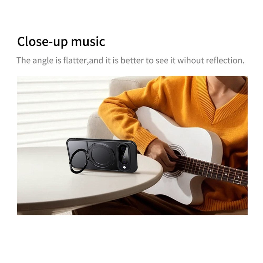 For Google Pixel 11  /  11 Pro Magnetic Case TPU + Acrylic + Metal Kickstand Matte Phone Cover