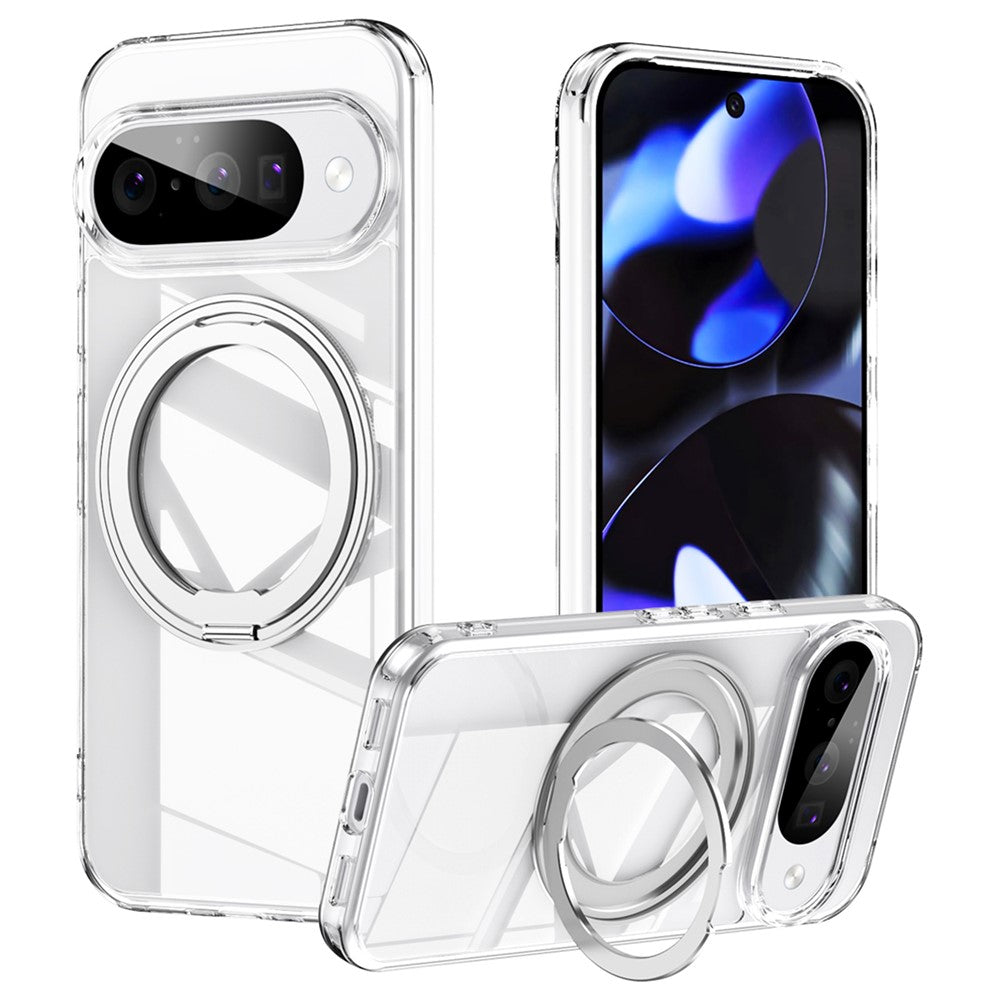 For Google Pixel 11  /  11 Pro Magnetic Case TPU + Acrylic + Metal Kickstand Matte Phone Cover