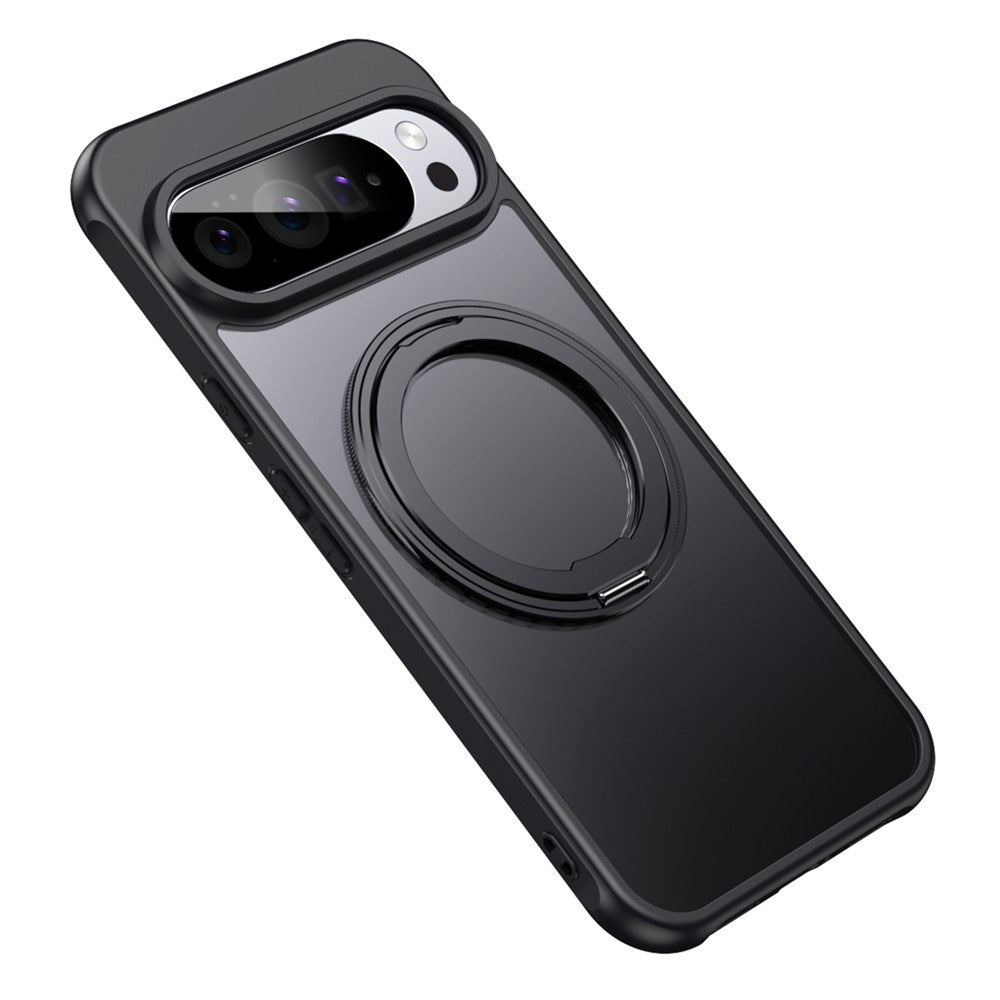 For Google Pixel 11 Pro XL Magnetic Case TPU + Acrylic + Metal Kickstand Matte Phone Cover