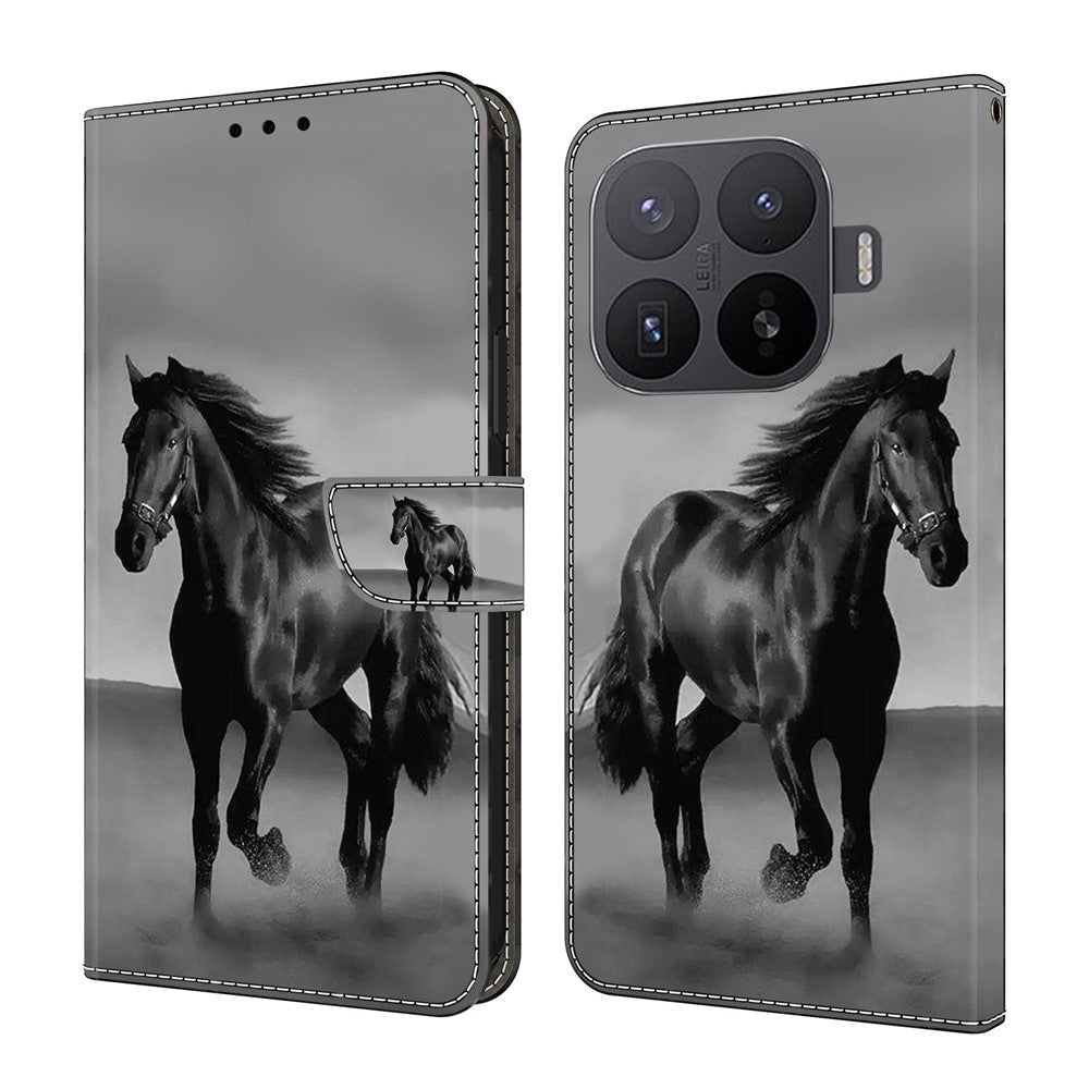 Xiaomi 17T Pro – Wallet-Handyhülle aus PU-Leder und TPU, mit Ständer