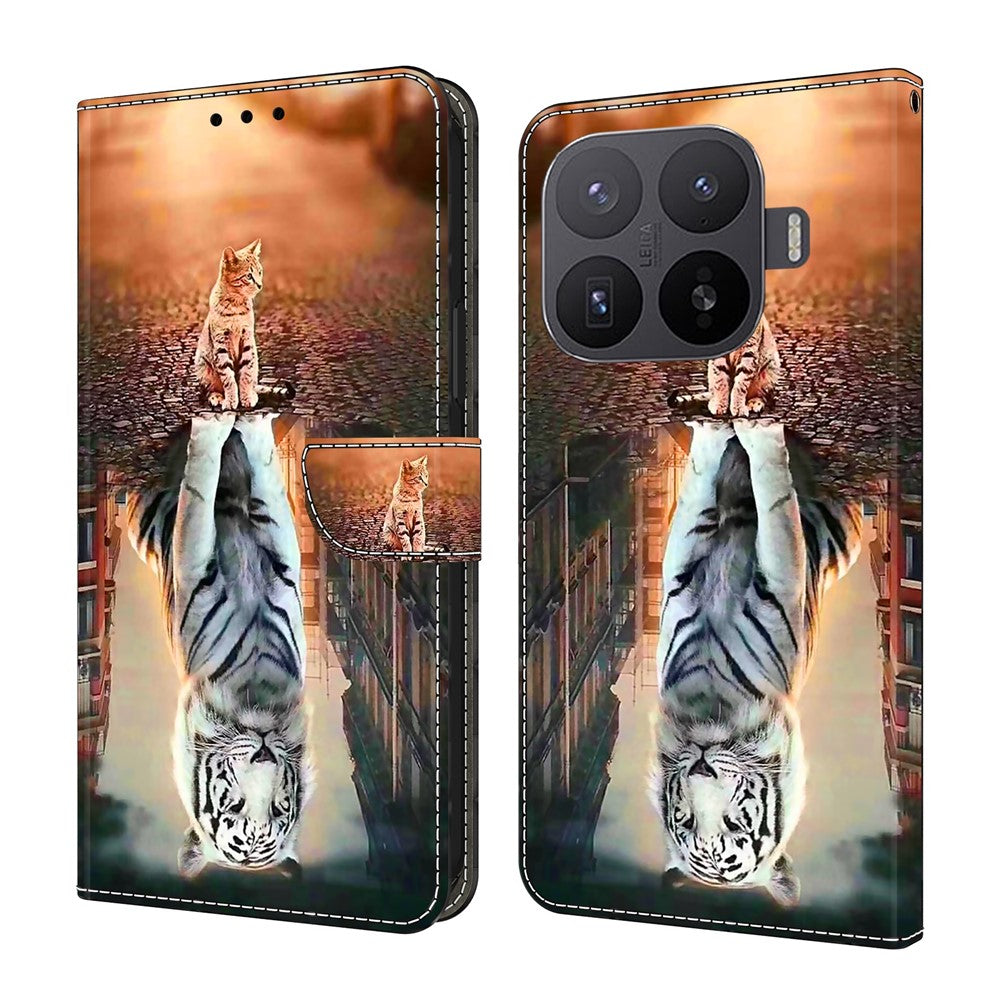 Xiaomi 17T Pro – Wallet-Handyhülle aus PU-Leder und TPU, mit Ständer