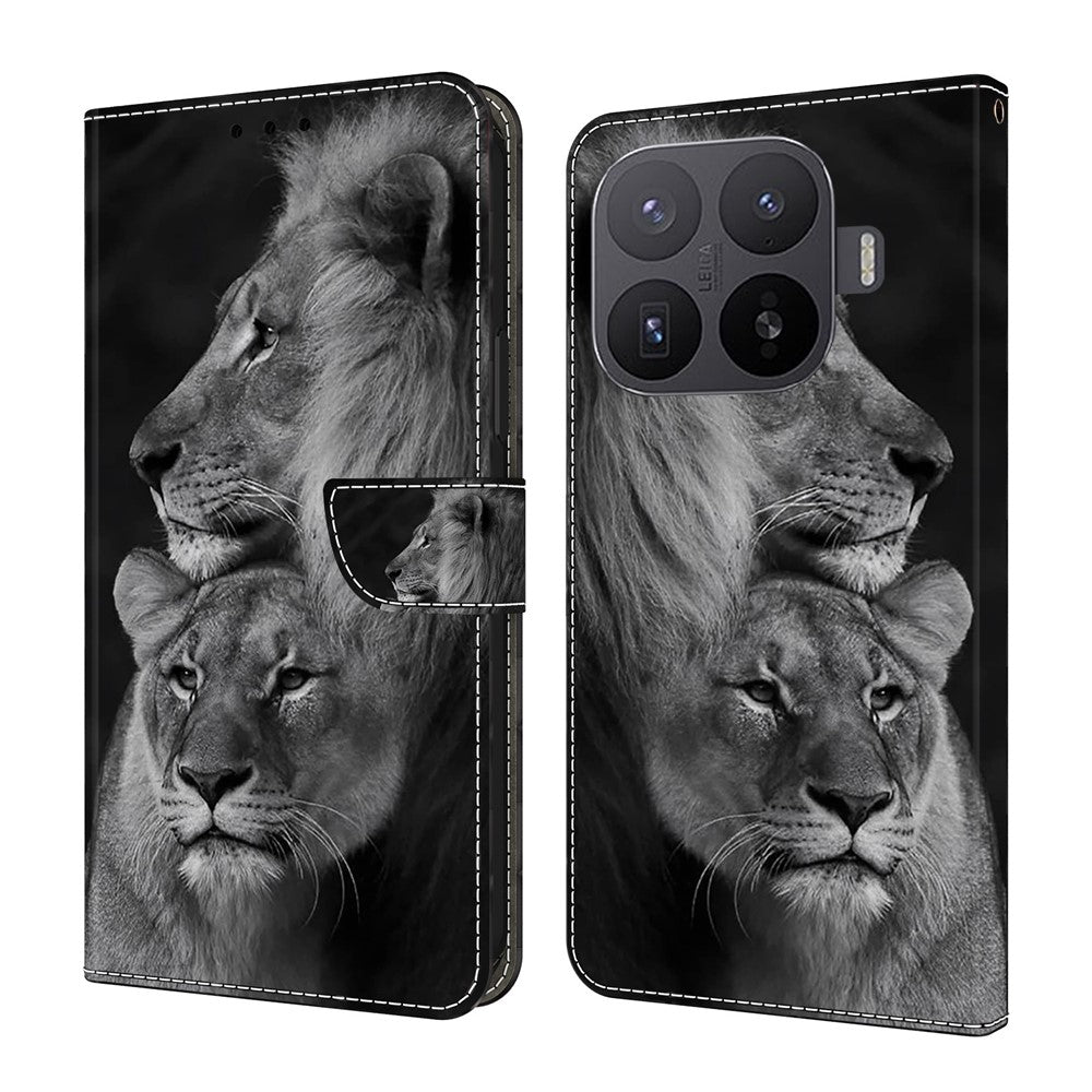 Xiaomi 17T Pro – Wallet-Handyhülle aus PU-Leder und TPU, mit Ständer