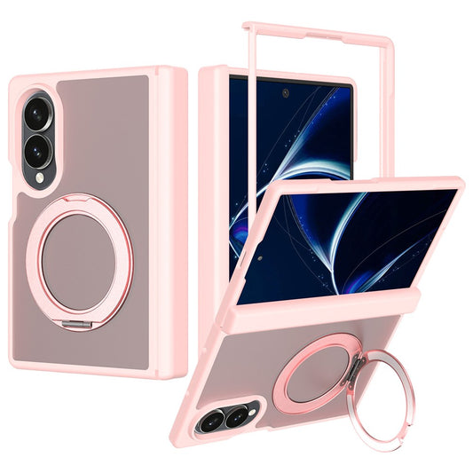 Galaxy Z Fold8 – Magnetische Handyhülle aus Acryl, Aluminiumlegierung und TPU, mit Ständer, mit Soft-Touch-Oberfläche