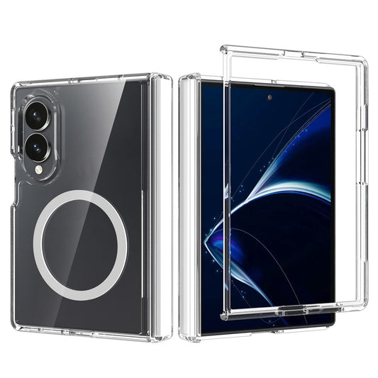 Galaxy Z Fold8 – Magnetische transparente Handyhülle aus Acryl und TPU, mit Scharnierschutz