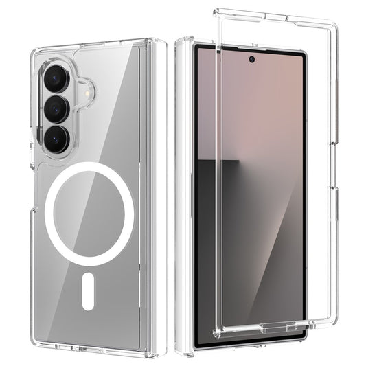 Galaxy Z Fold8 Ultra – Magnetische transparente Handyhülle aus Acryl und TPU, mit Scharnierschutz