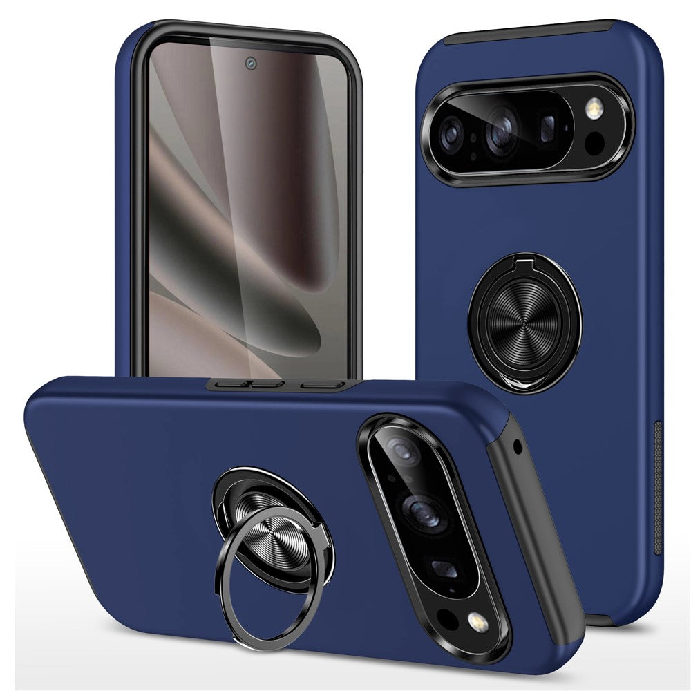 For Google Pixel 11 / Pixel 11 Pro Case PC + TPU Phone Cover with Rotatable Ring Holder