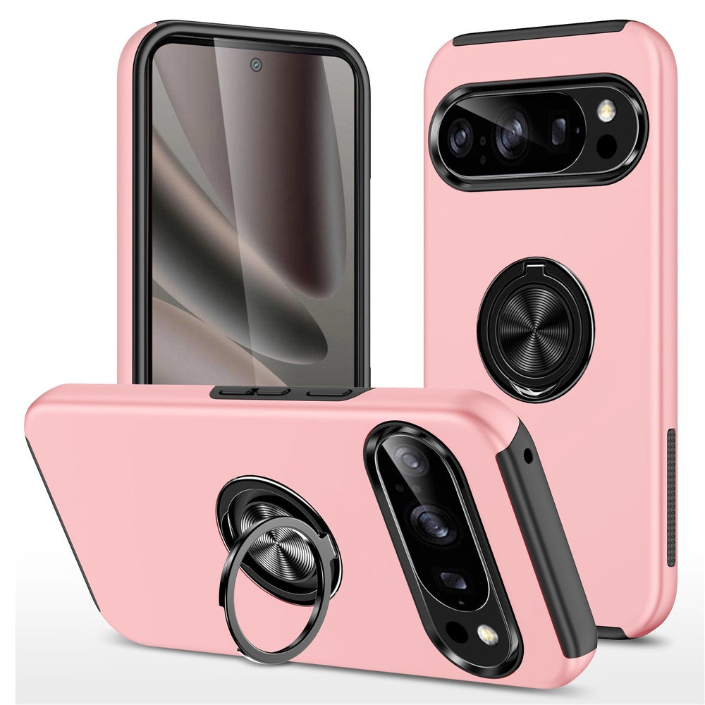 For Google Pixel 11 / Pixel 11 Pro Case PC + TPU Phone Cover with Rotatable Ring Holder