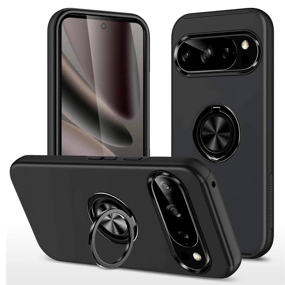 For Google Pixel 11 / Pixel 11 Pro Case PC + TPU Phone Cover with Rotatable Ring Holder