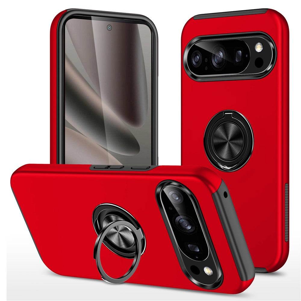 For Google Pixel 11 / Pixel 11 Pro Case PC + TPU Phone Cover with Rotatable Ring Holder