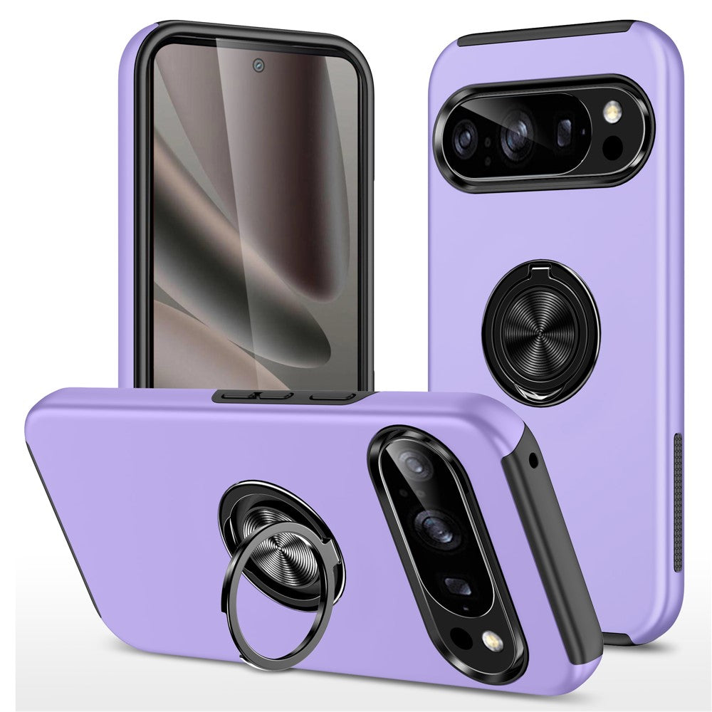 For Google Pixel 11 / Pixel 11 Pro Case PC + TPU Phone Cover with Rotatable Ring Holder