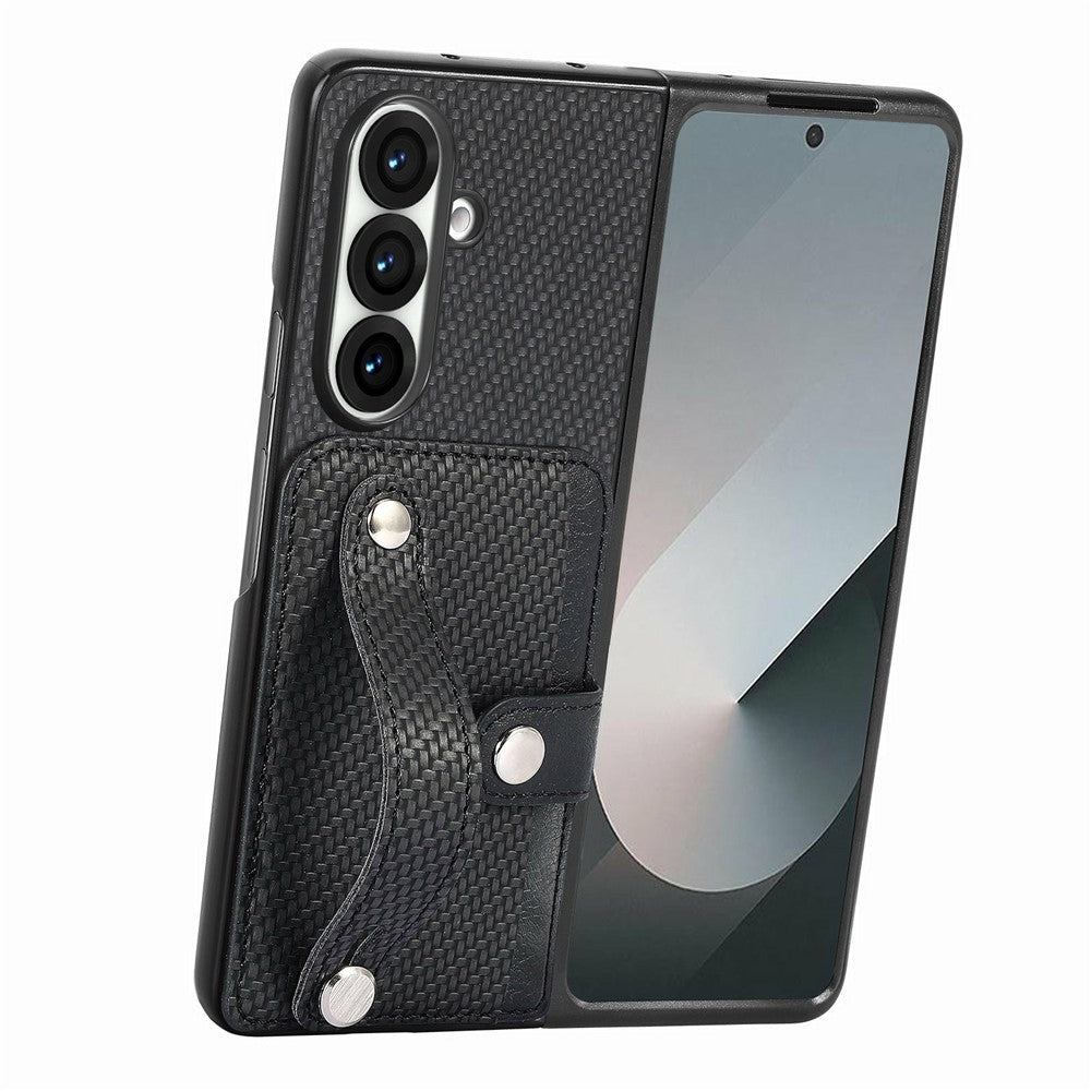 For Samsung Galaxy Z Fold8 Ultra Case Wristband Anti-Drop Leather Back Cover Card Holder