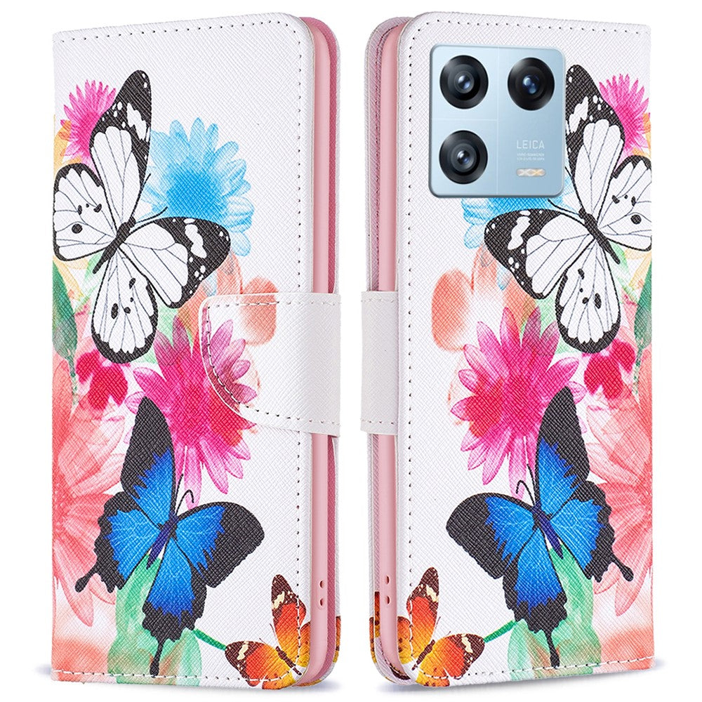 For Xiaomi 13 Pro 5G Phone Case Pattern Printing PU Leather Wallet Stand Cover