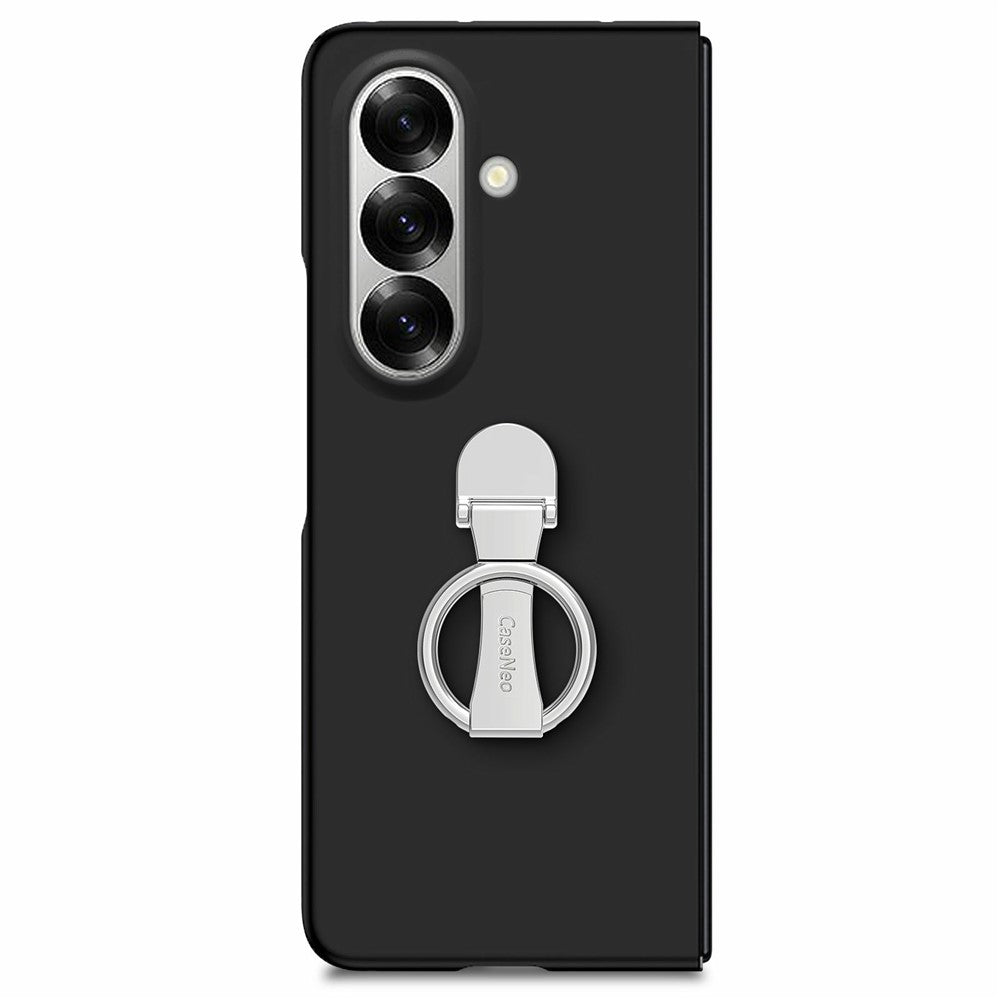 CASENEO for Samsung Galaxy Z Fold8 Ultra Case Ring Kickstand Skin-feel PC Phone Cover with Screen Protector