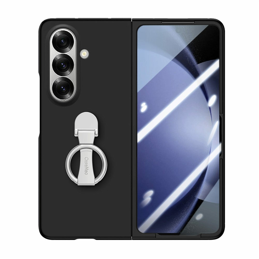 CASENEO for Samsung Galaxy Z Fold8 Ultra Case Ring Kickstand Skin-feel PC Phone Cover with Screen Protector
