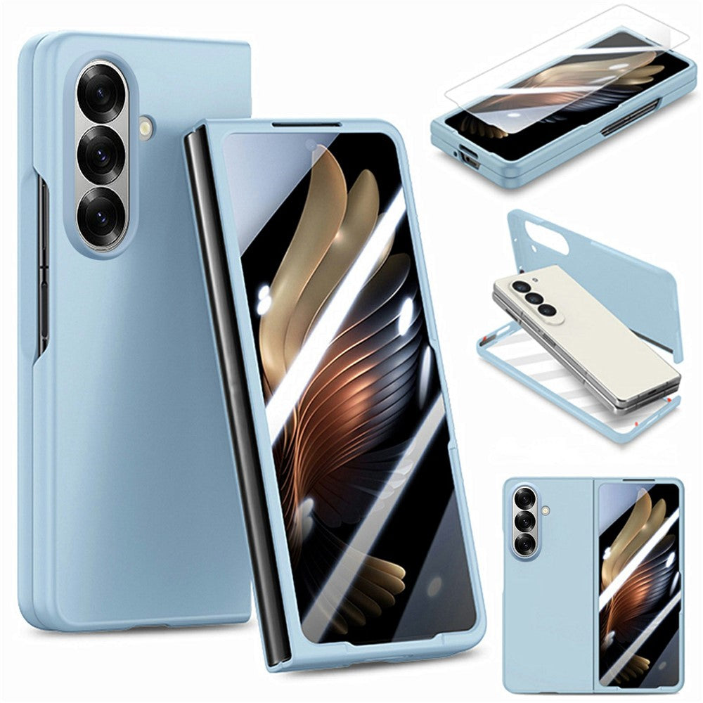 For Samsung Galaxy Z Fold8 Ultra Case Hard PC Soft-touch Phone Cover with Built-in Tempered Glass Film