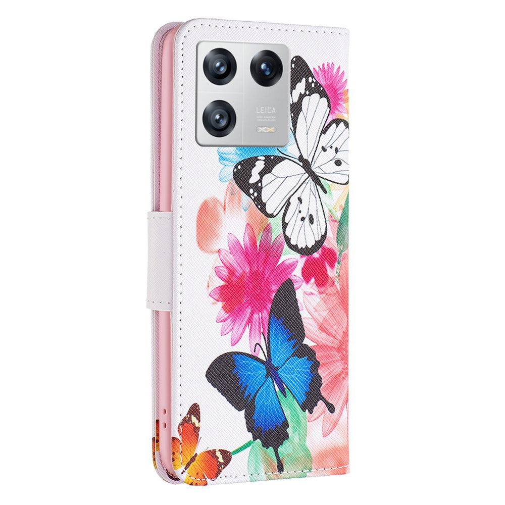 For Xiaomi 13 Phone Case Pattern Printing PU Leather Wallet Stand Cover