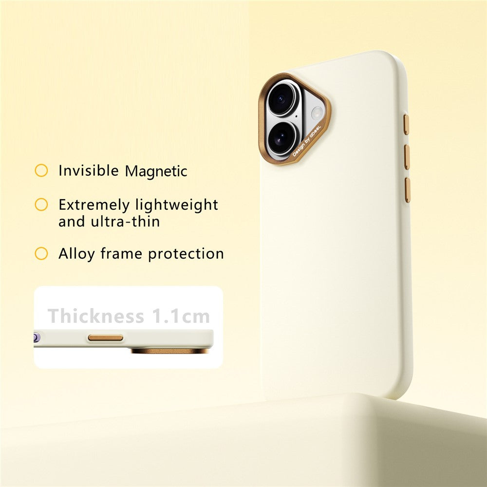 ABEEL For iPhone 17  /  18 Magnetic Case Liquid Silicone Skin Feel PC Phone Cover