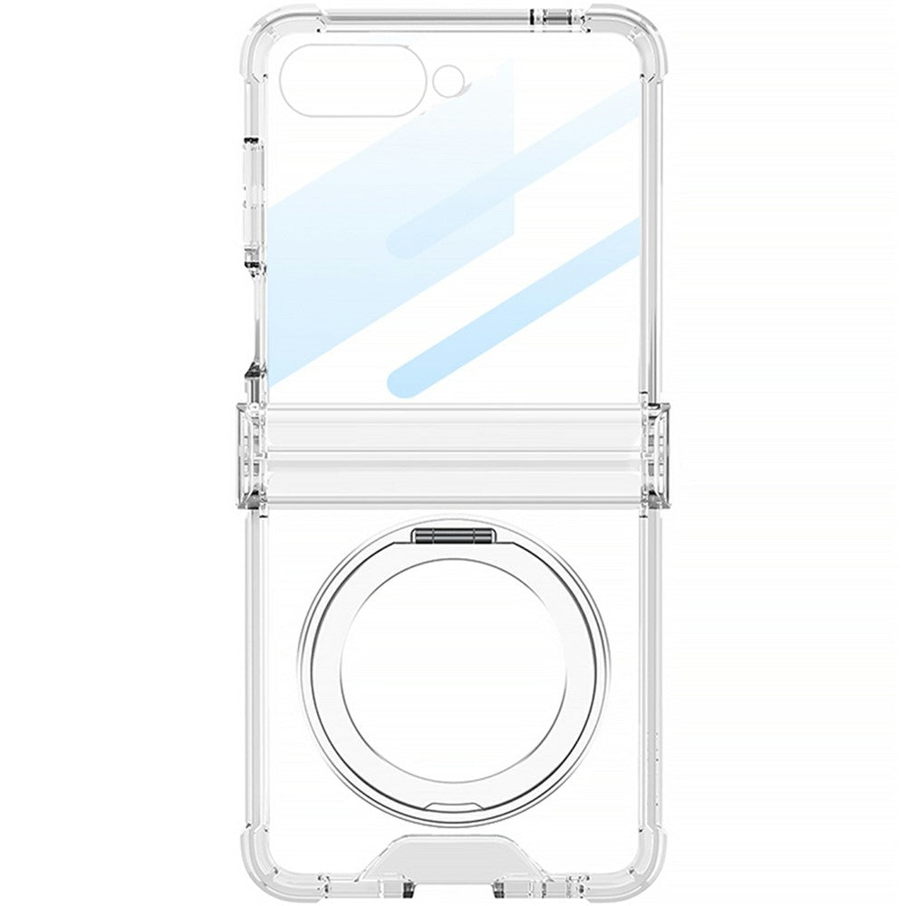GKK For Samsung Galaxy Z Flip8 Case Magnetic Kickstand Airbag Hinge Protection TPU Phone Cover with Back Film