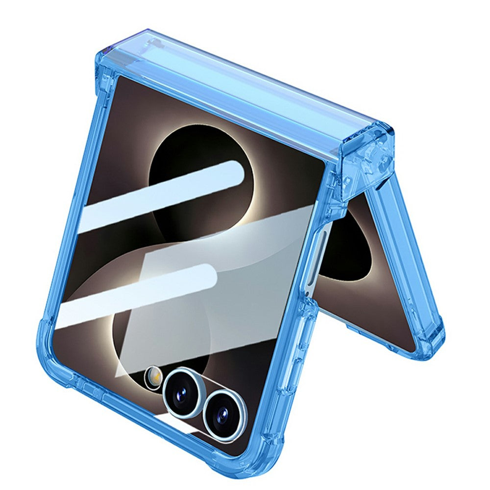GKK For Samsung Galaxy Z Flip8 Case Magnetic Kickstand Airbag Hinge Protection TPU Phone Cover with Back Film