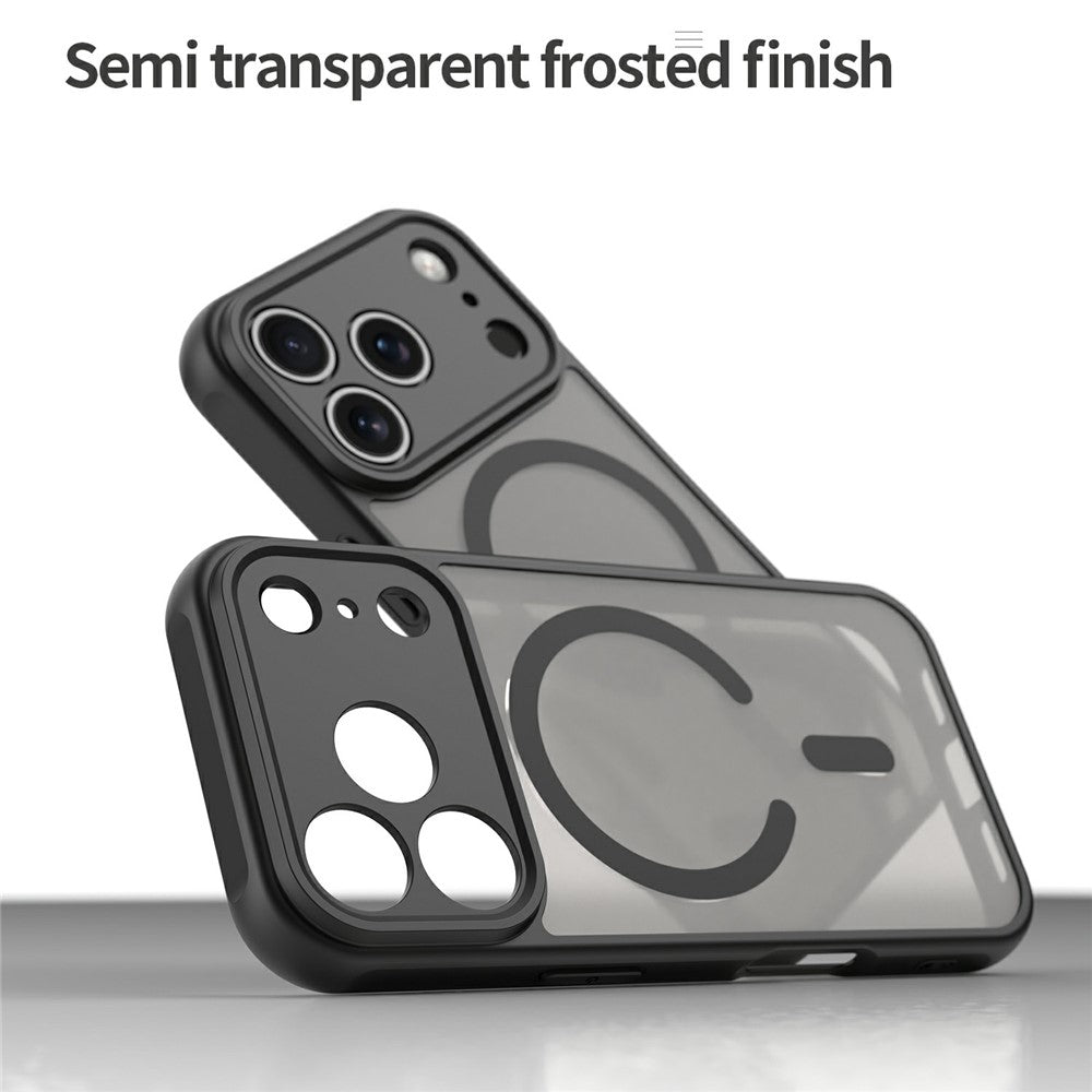 For iPhone 18 Pro Max Magnetic Case Anti Drop Matte PC + TPU Phone Cover