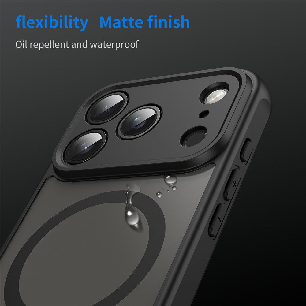 For iPhone 18 Pro Max Magnetic Case Anti Drop Matte PC + TPU Phone Cover