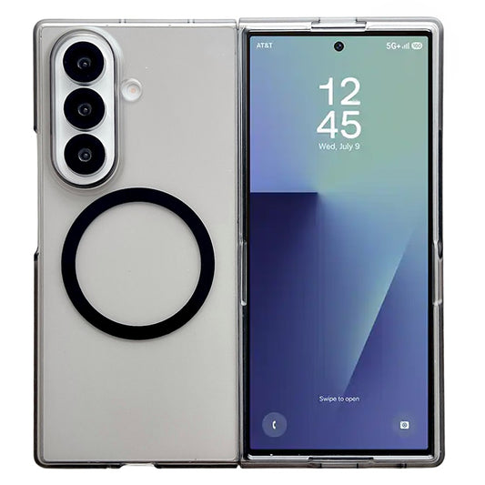 Galaxy Z Fold7 5G – Magnetische transparente Handyhülle aus TPU, stoßfest