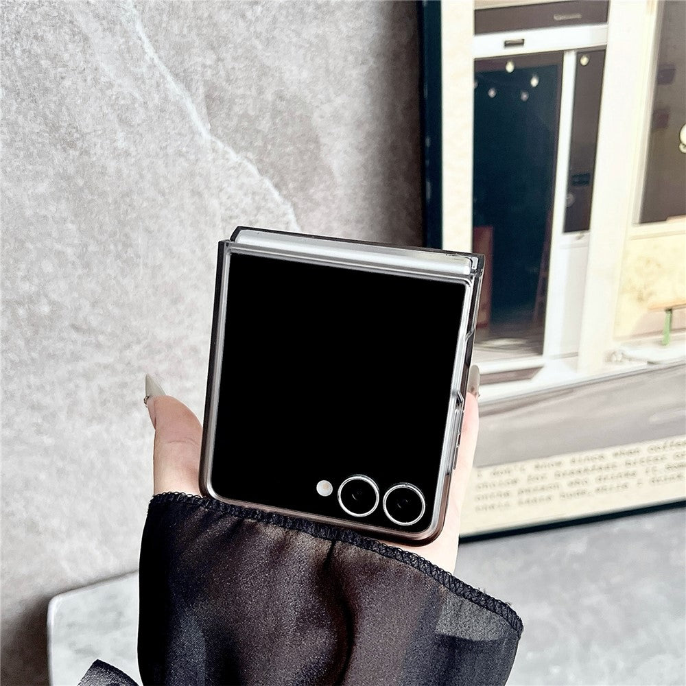 For Samsung Galaxy Z Flip7 FE 5G / Z Flip6 5G Magnetic Case Matte Transparent TPU + PC Shockproof Cover