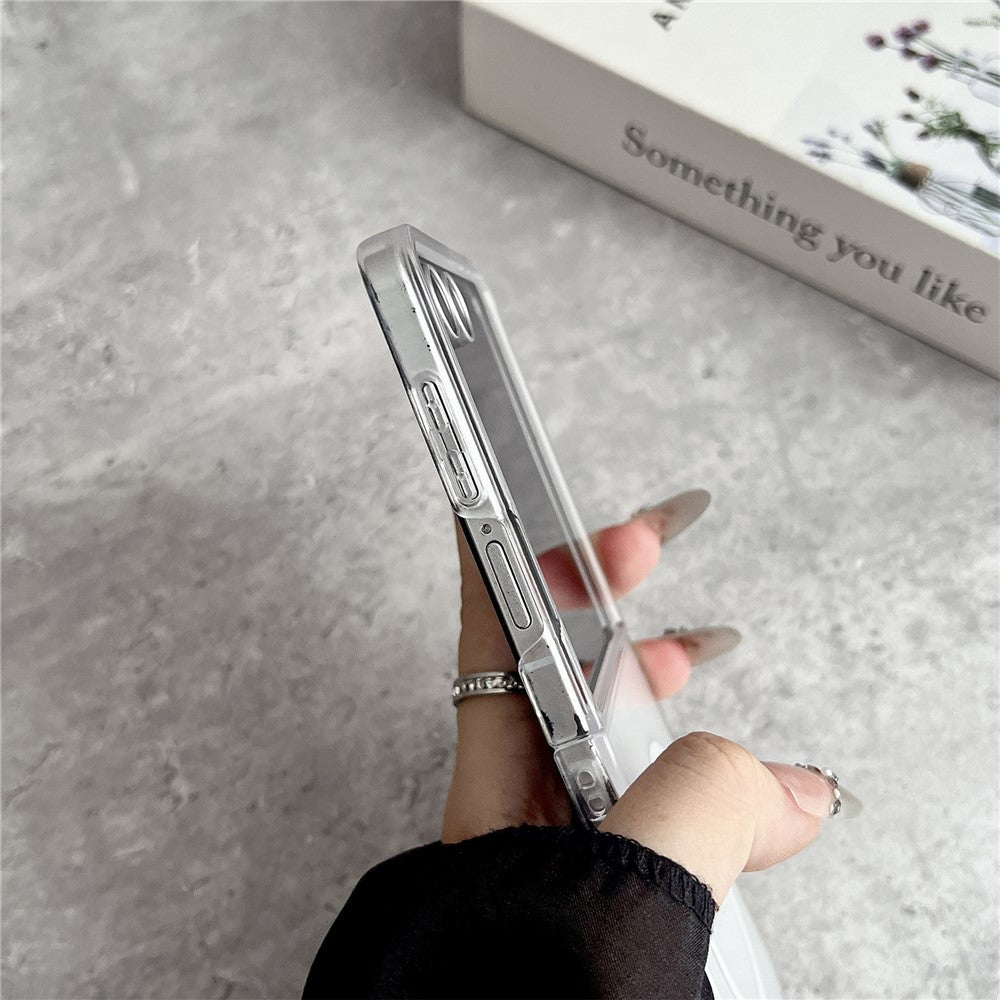 For Samsung Galaxy Z Flip7 FE 5G / Z Flip6 5G Magnetic Case Matte Transparent TPU + PC Shockproof Cover