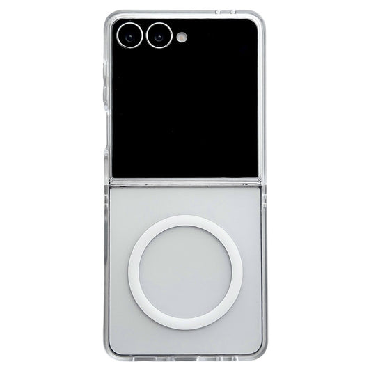 Galaxy Z Flip7 5G – Magnetische transparente Handyhülle aus TPU, stoßfest