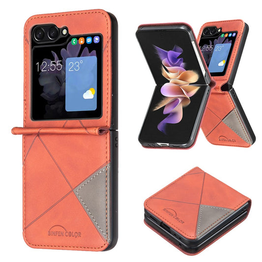 Galaxy Z Flip8 – Handyhülle aus PC und PU-Leder