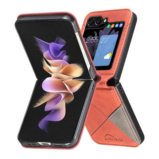 Galaxy Z Flip8 – Handyhülle aus PC und PU-Leder