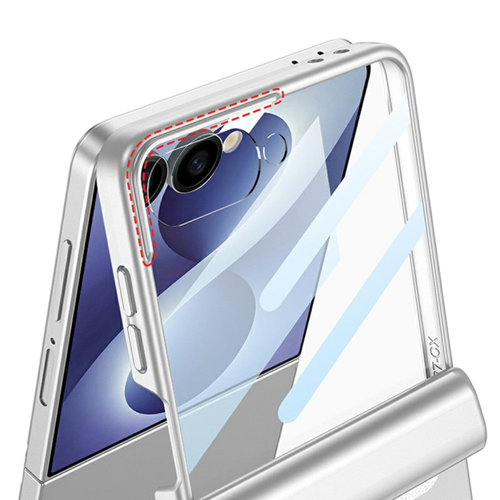 GKK For Samsung Galaxy Z Flip8 Case with Clear Screen Film Magnetic Hinge Protection Phone Cover