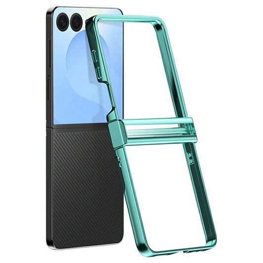 Galaxy Z Flip8 – Transparente Handyhülle aus Kunststoff, mit Scharnierschutz
