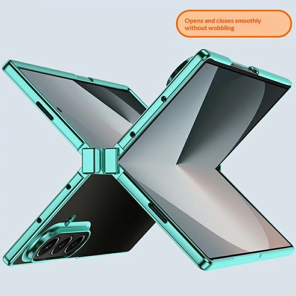 For Samsung Galaxy Z Fold8 Ultra Case Hinge Design Electroplating PC Clear Phone Cover