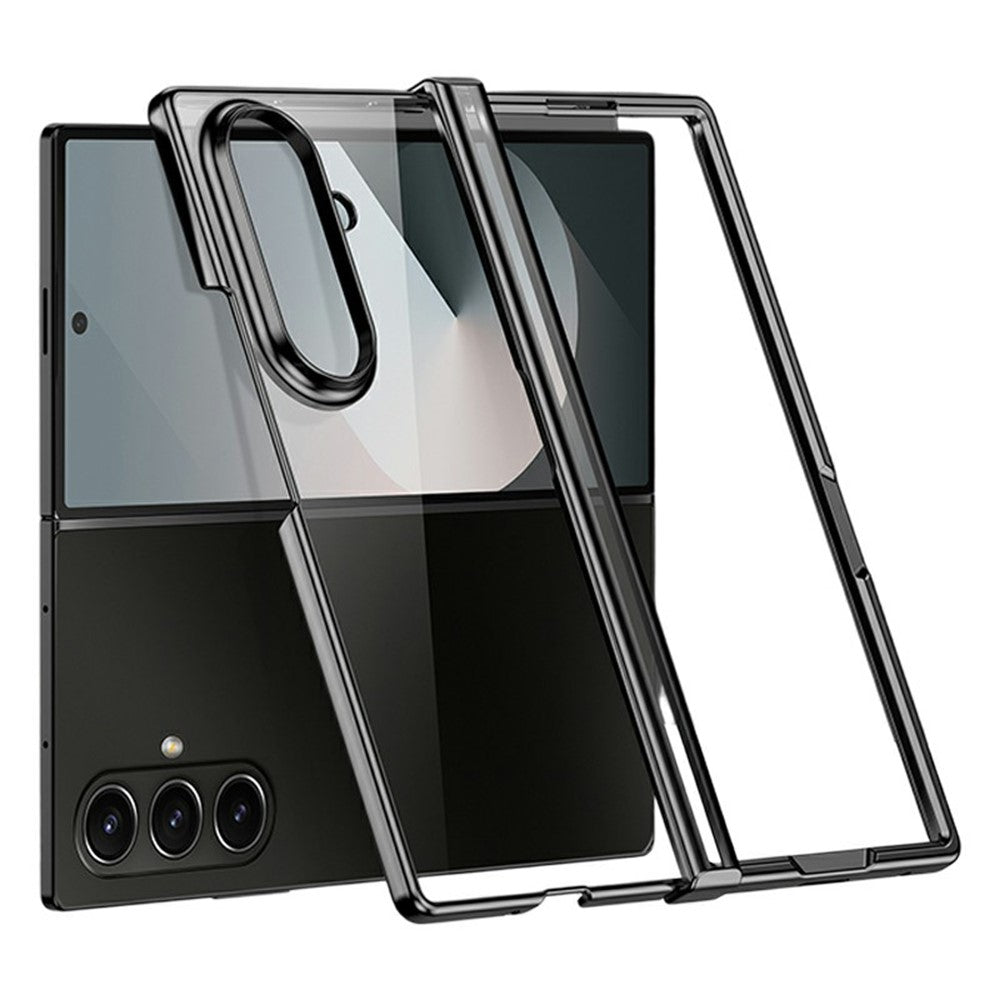 For Samsung Galaxy Z Fold8 Ultra Case Hinge Design Electroplating PC Clear Phone Cover