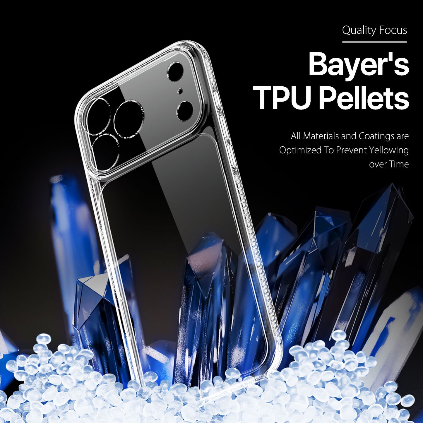 DUX DUCIS for iPhone 18 Pro Max Clear Phone Case  Clin Series TPU + PC Anti-drop Back Cover