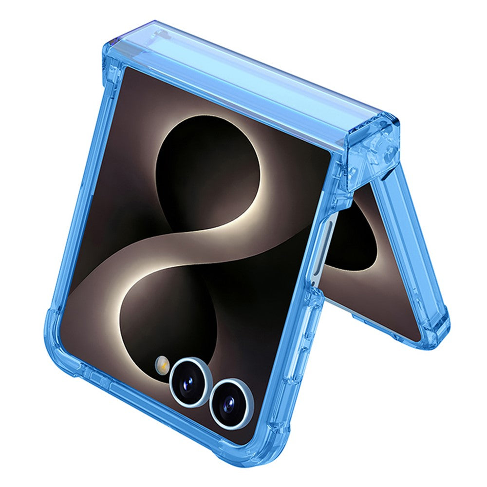 GKK For Samsung Galaxy Z Flip8 Case Magnetic Kickstand Airbag Hinge Protection TPU Phone Cover with Back Film
