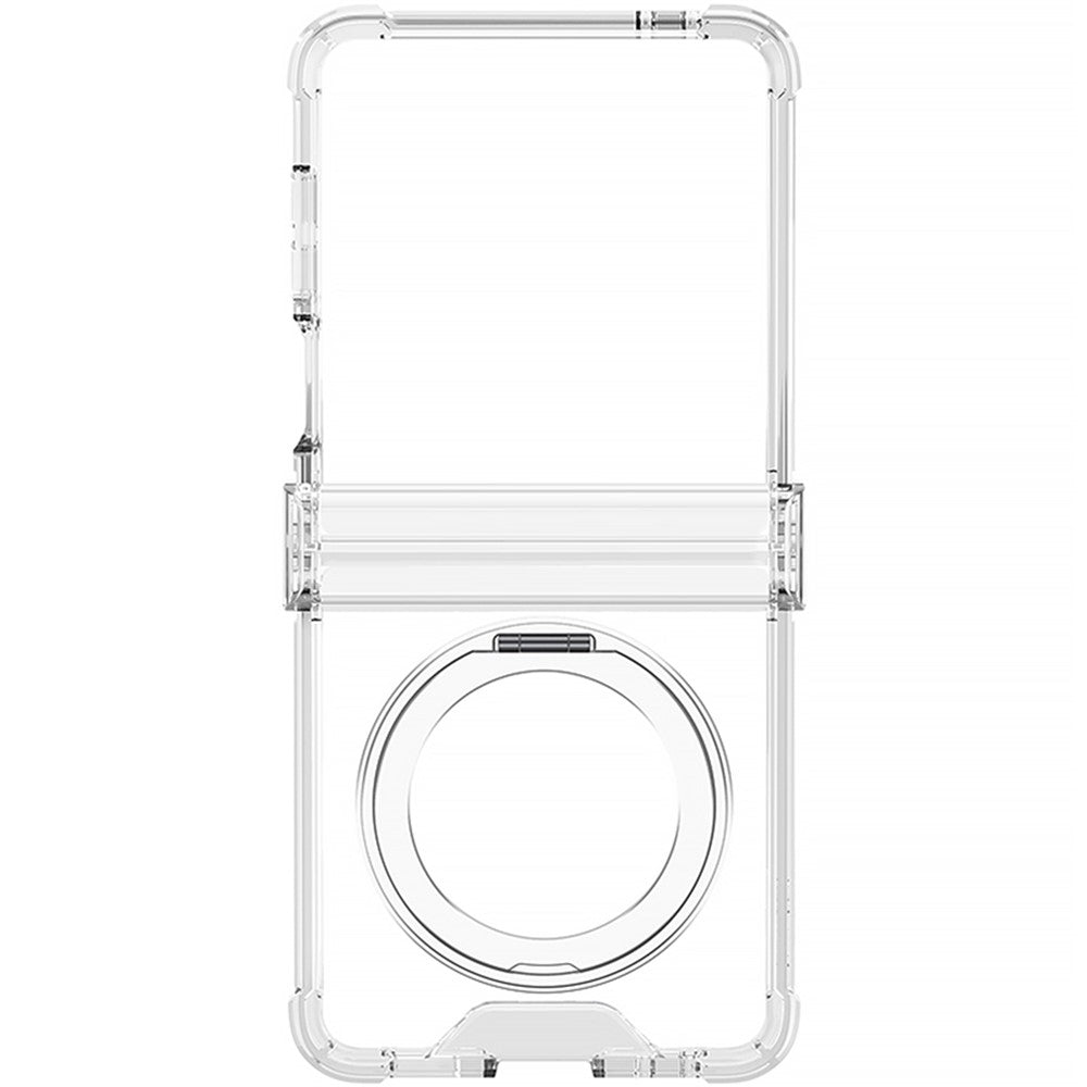 GKK For Samsung Galaxy Z Flip8 Case Magnetic Kickstand Airbag Hinge Protection TPU Phone Cover with Back Film