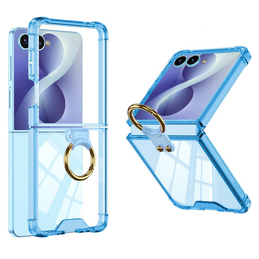 Galaxy Z Flip8 – Handyhülle aus Metall und TPU, mit Ständer